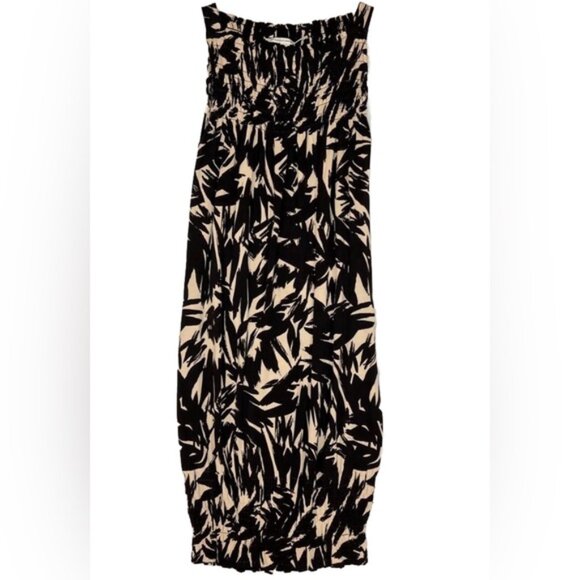DIANE von FURSTENBERG 100% SILK Sleeveless Shirred Chest/Leg pullover Dress 4 - Picture 1 of 11